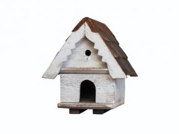 One Tier Dovecote (Large hole)  Traditional English Triangular Wall Mounted Birdhouse for Doves or Pigeons