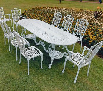 Victorian Maxi Grand British Made, High Quality Cast Aluminium Garden Furniture