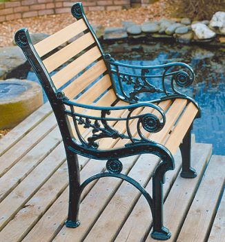 Edwardian Chair British Made, High Quality Cast Aluminium Garden Furniture