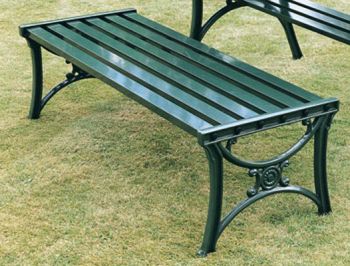 Edwardian Form Bench British Made, High Quality Cast Aluminium Garden Furniture
