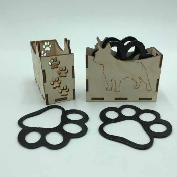 French Bulldog Paw Print Coasters