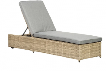 WENTWORTH Sunlounger Manual Multi Position including Weather Shield Fabric Cushion