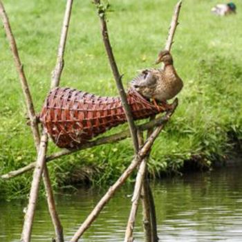 Wild Duck Nesting Basket - Long - Duck house for roosting and nesting ducks and waterfowl