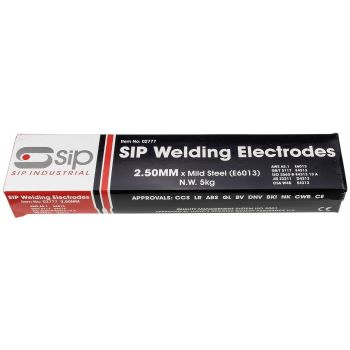 SIP 2.5mm x 5kg E6013 Mild Steel ARC Electrodes - L35.5 x W7.6 x H5.1 cm
