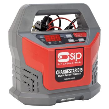 SIP CHARGESTAR D15 Digital Battery Charger - L11.5 x W22 x H22 cm