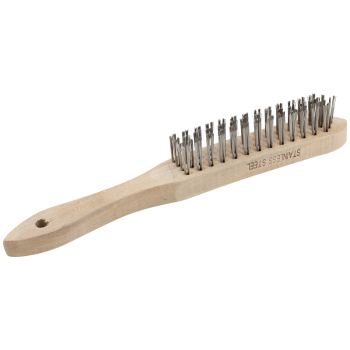 SIP 4-Row Stainless Steel Wire Brush - L30 x W22 x H8 cm