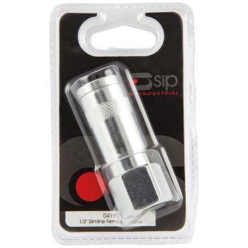 SIP 1/2" Slimline Silver Female Coupler - L4 x W7 x H12.5 cm