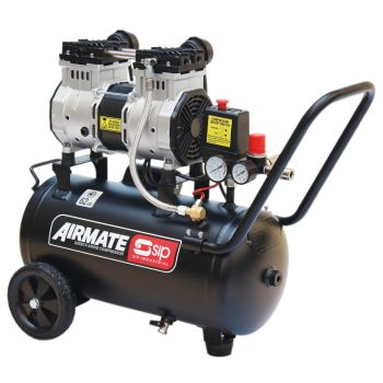 SIP DD 2hp 24ltr Low Noise Oil-Free Direct Drive Compressor - L31 x W59.5 x H62.5 cm