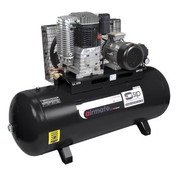 SIP ISBD10/270 270ltr Industrial Electric Compressor - L56 x W164 x H134 cm
