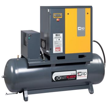 SIP RS08-08-270BD/RD 270ltr Rotary Screw Compressor with Dryer - L75 x W172 x H176 cm