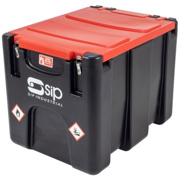 SIP 200ltr Portable Diesel Tank with High-Flow 12v Transfer Pump - L79 x W59 x H61 cm
