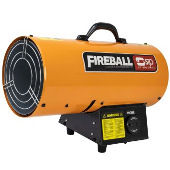 SIP FIREBALL DV125 110v/230v Dual Voltage Propane Space Heater - L50 x W21.5 x H37 cm