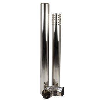 SIP FIREBALL IDX 3pc Flue Kit for 09236A, 09241A - L12.5 x W115 x H23 cm