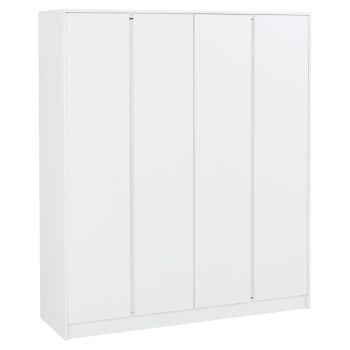 Malvern 4 Door Wardrobe - L50.5 x W180 x H151 cm - White