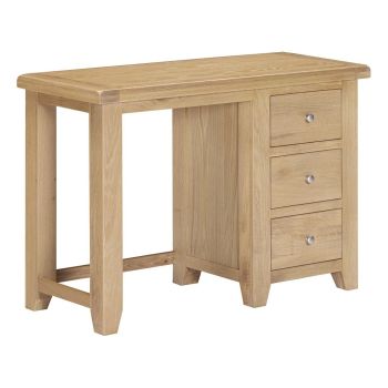 Windsor 3 Drawer Dressing Table - L44 x W75 x H107 cm - Natural Oak