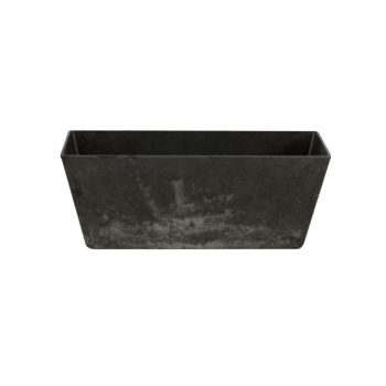 Balcony Trough Ella Planter - Artstone - L17 x W55 x H17 cm - Black