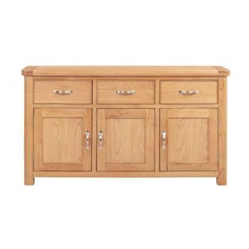 Bologna 3 Door 3 Drawer Sideboard - L44 x W150 x H86 cm - Oak