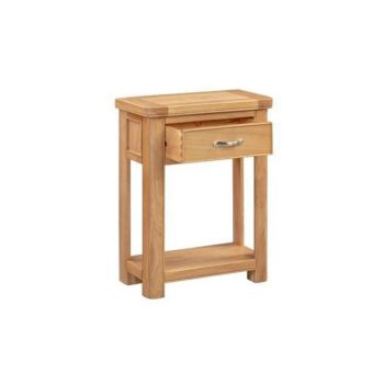 Bologna Small Console with 1 Drawer - L30 x W60 x H75 cm - Oak