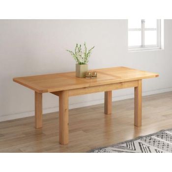 Bologna Butterfly Extension Table (Extends to 200cm) - L90 x W140 x H76 cm - Oak