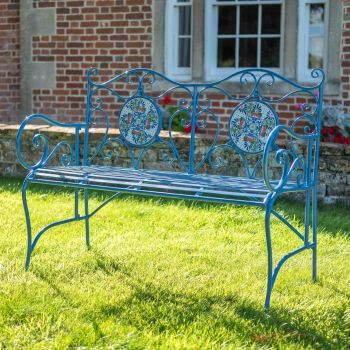 Mosaic Bench - L46 x W116 x H91 cm - Blue