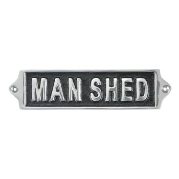 "Man Shed" Wall Sign - L1 x W18 x H6 cm