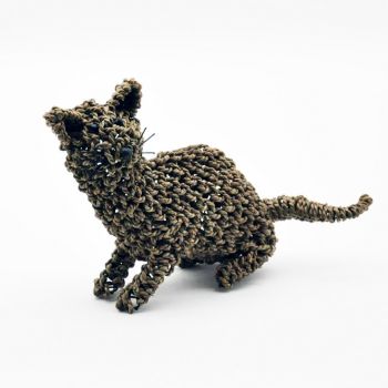 50cm Freestanding Cat - Seagrass - L14 x W50 x H33 cm