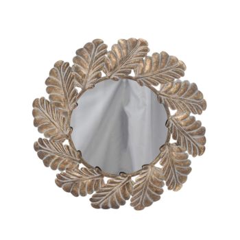 Round Framed Mirror - Metal - L4 x W68 x H68 cm