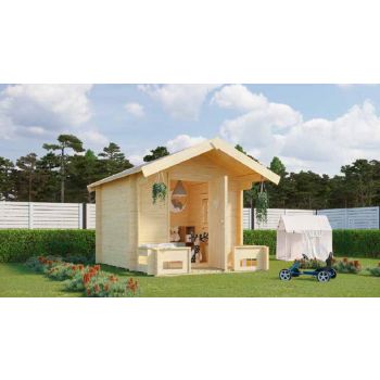 Pinocchio-Log Cabin, Wooden Garden Room, Timber Summerhouse, Home Office - L219.4 x W270 x H188.1 cm