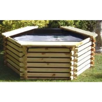 175 Gallon Pool - Timber - L167 x W167 x H62 cm - Minimal Assembly Required