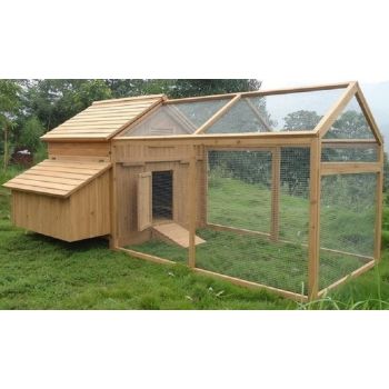 (New) Clopton 6 to 12 Hen House and Run -  L174 x W110 x H137 cm