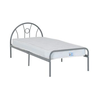 Nova 3 Feet Bed Frame - L197 x W95 x H89 cm - Silver