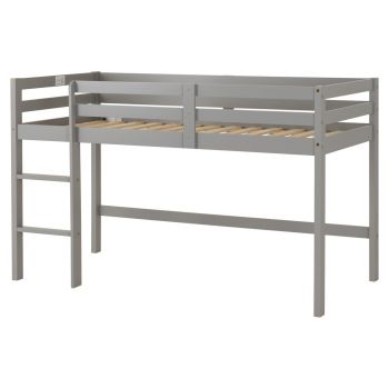 Panama Mid Sleeper Bed Frame - L101 x W122 x H198.5 cm - Grey Slate