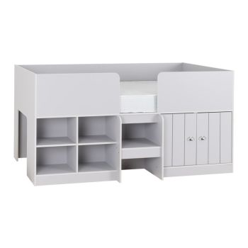 Orlando Low Sleeper Bed - L104 x W196 x H98 cm - Dove Grey