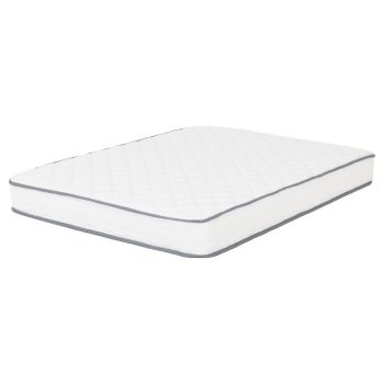 Yasmin 4 Feet Small Double Roll-Up Mattress 20cm (Pocket Spring) - L190 x W20 x H120 cm - White