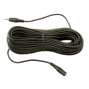 20m DC Power Extension Cable 1.3mm / 3.5mm Jack - Black