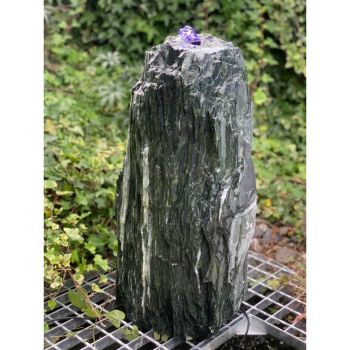 Green Angel Mononith Water Feature with Pump, Light, Reservoir and Grid - 70-80cm H x 25-30cm Base