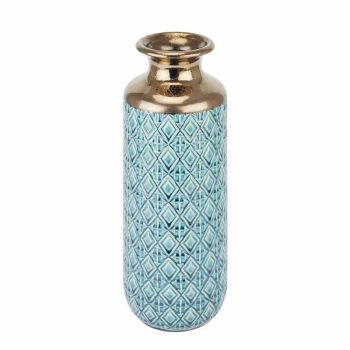 Seville Collection Paragon Fluted Vase - Ceramic - L13 x W13 x H37 cm