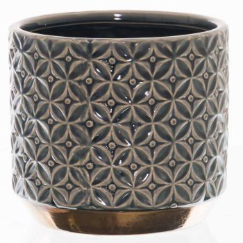 Seville Collection Lebes Planter - Ceramic - L17 x W17 x H15 cm
