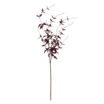 Ornamental Leaf - Plastic - L52 x W52 x H88 cm - Burgundy
