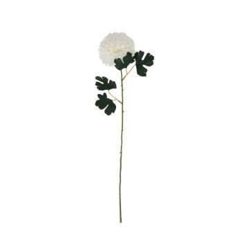 Chrysanthemum Stem - Plastic - H29 cm - White