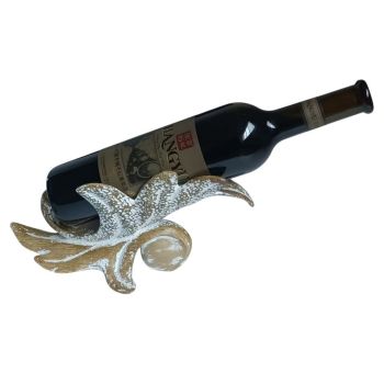 26cm Wine Bottle Holder - Resin - L12 x W15 x H26 cm