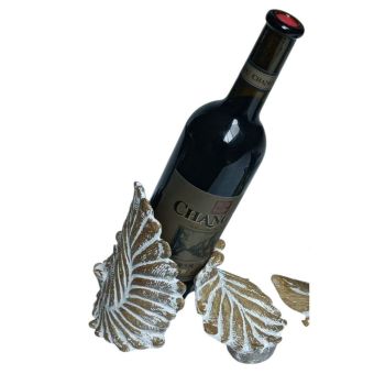 24cm Wine Bottle Holder - Resin - L12 x W16 x H26 cm