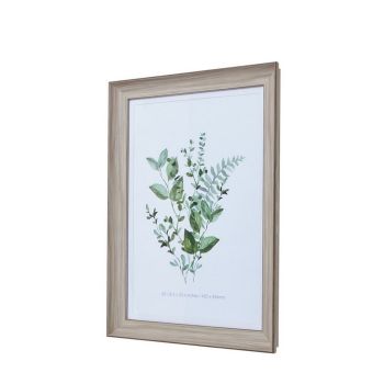 White Washed A2 Picture Frame - Wood - White