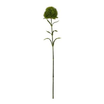 Dark Dianthus (Single Stem Flower) - Plastic - Height 53 cm - Green
