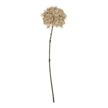 Coffee Allium Stems Artificial Flowers - Plastic - H63 cm
