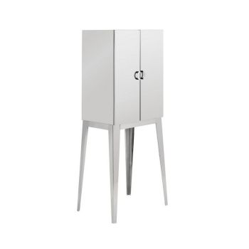 Allure Cabinet - Metal - L42 x W60 x H160 cm - Silver