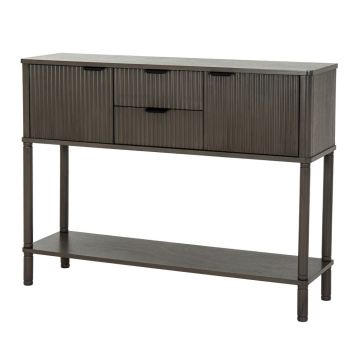 Reed Collection 2 Drawer 2 Door Console Table - Wood - L30 x W106 x H80 cm - Brown