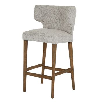 Avia Mist Barstool - Wood - L56 x W61 x H105 cm - Grey