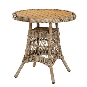 Provence Collection Outdoor Bistro Table - Metal - L70 x W70 x H72 cm - Beige
