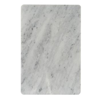 Rectangular Marble Serving Board - Stone - L20 x W30 x H1 cm - White